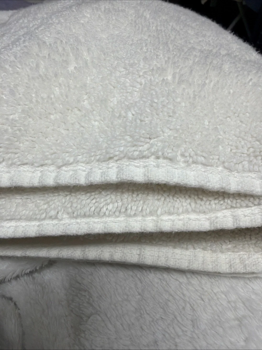 Purely Indulgent 100% Cotton White Towel - Plush Texture 30”x53”